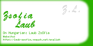 zsofia laub business card